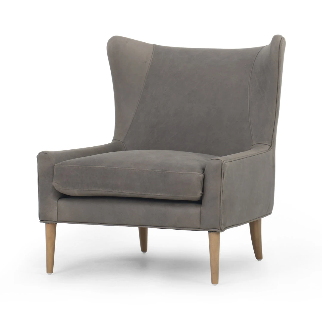 Four Hands Marlow Wing Chair Umber Pewter Leather New Arrivals 3 Four Hands Marlow Wing Chair Umber Pewter Leather New Arrivals