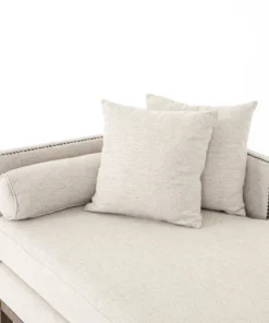 Four Hands Mercury Double Chaise Noble Platinum 6 Four Hands Mercury Double Chaise Noble Platinum