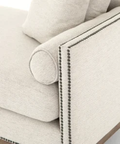 Four Hands Mercury Double Chaise Noble Platinum 5 Four Hands Mercury Double Chaise Noble Platinum