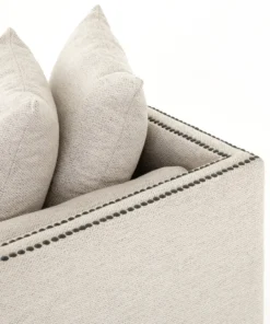 Four Hands Mercury Double Chaise Noble Platinum 9 Four Hands Mercury Double Chaise Noble Platinum