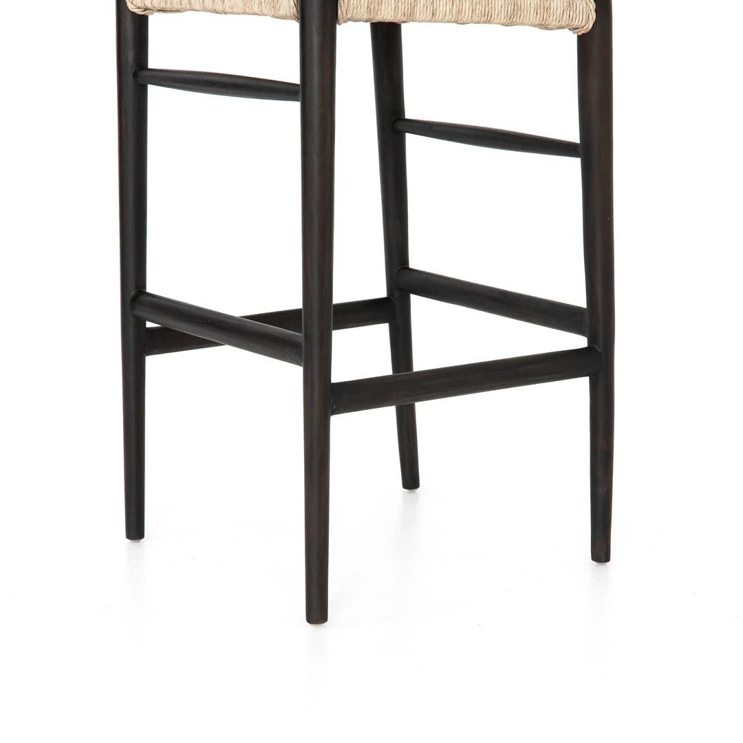 Four Hands New Arrivals Muestra Bar Stool Black Teak 7 Four Hands New Arrivals Muestra Bar Stool Black Teak