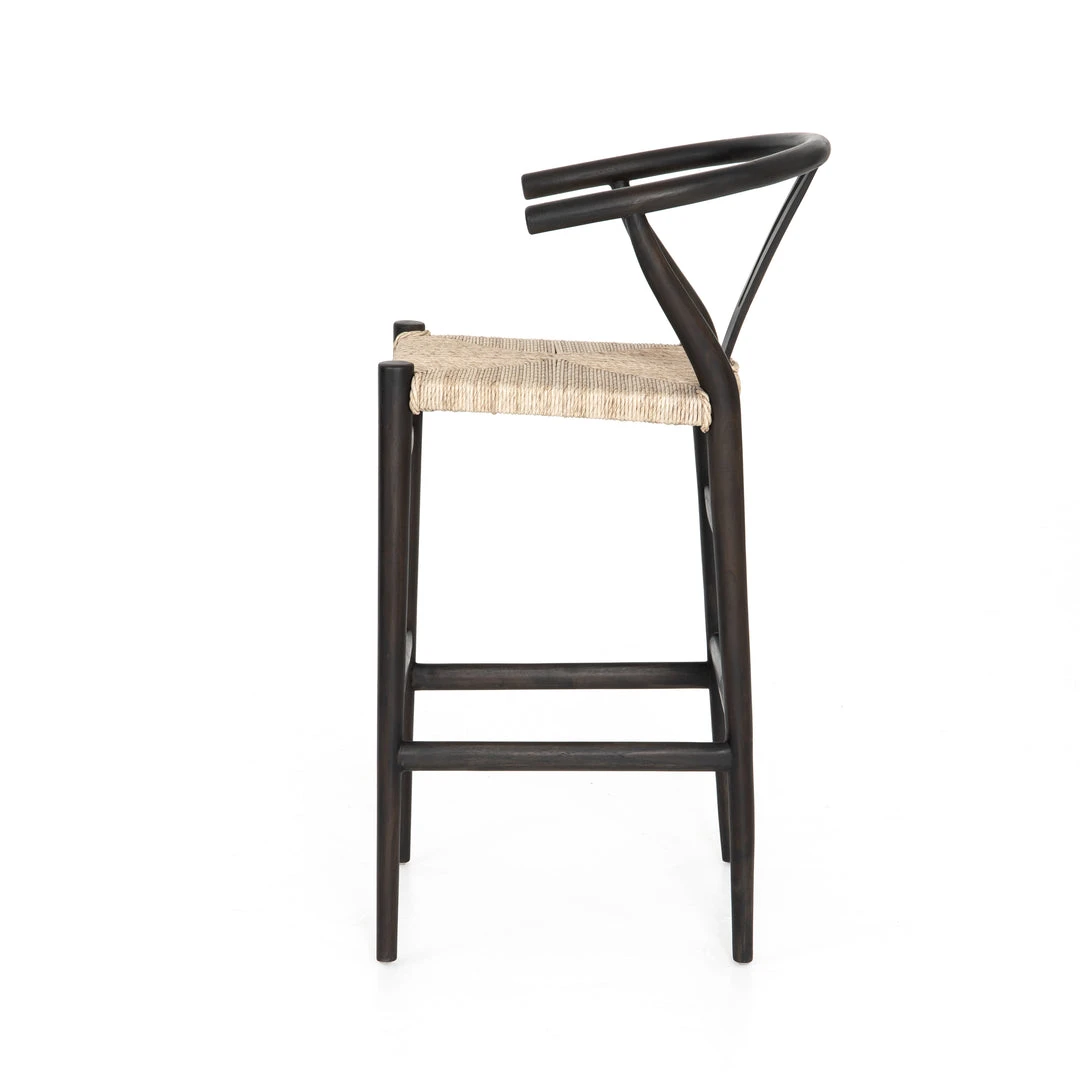 Four Hands New Arrivals Muestra Bar Stool Black Teak 4 Four Hands New Arrivals Muestra Bar Stool Black Teak