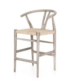 Four Hands Muestra Bar Stool Weathered Gray New Arrivals