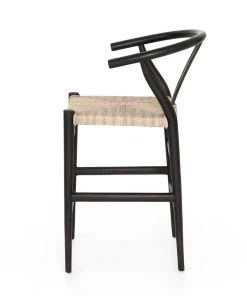 Four Hands Muestra Counter Stool Black Teak