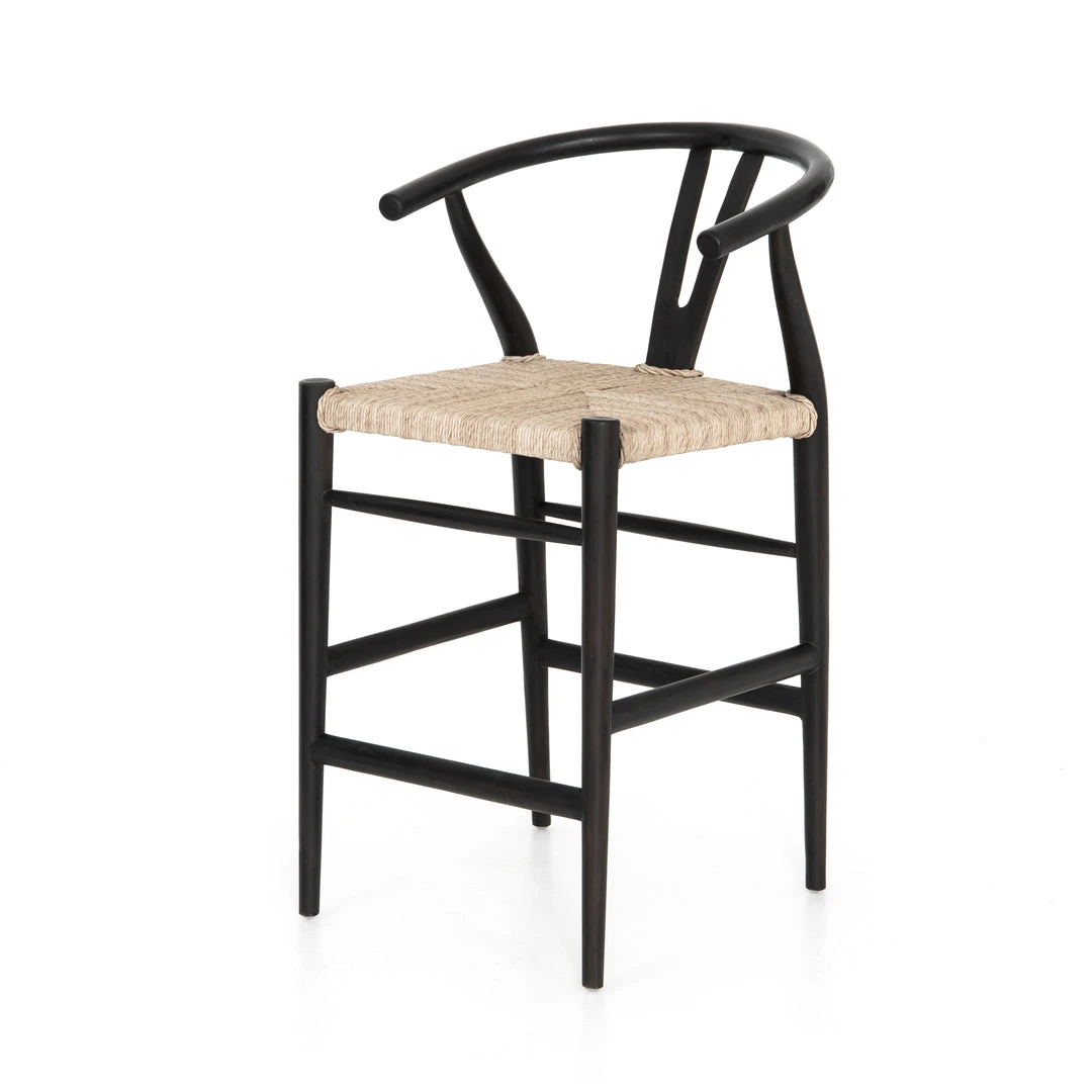 Four Hands Muestra Counter Stool Black Teak 3 Four Hands Muestra Counter Stool Black Teak