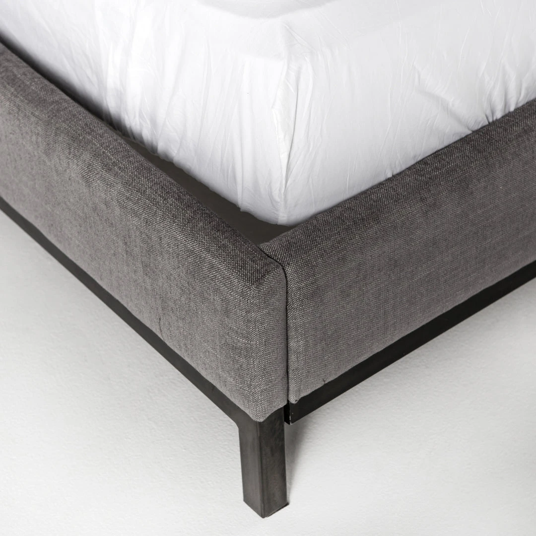 Four Hands Newhall Bed Harbor Grey Upholstery Four Hands Newhall Bed Harbor Grey Upholstery
