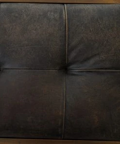 Four Hands New Arrivals Oxford Bench Ebony Leather 12 Four Hands New Arrivals Oxford Bench Ebony Leather