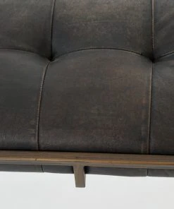 Four Hands New Arrivals Oxford Bench Ebony Leather 14 Four Hands New Arrivals Oxford Bench Ebony Leather