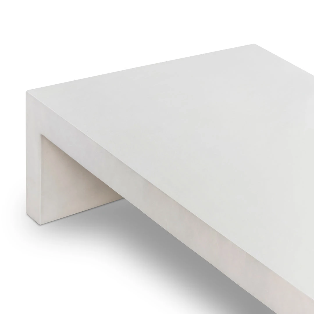 Four Hands New Arrivals Parish Coffee Table White Concrete 7 Four Hands New Arrivals Parish Coffee Table White Concrete