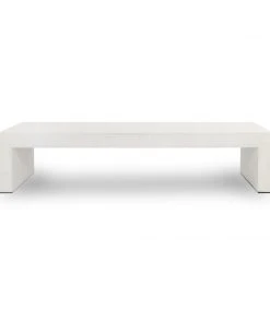Four Hands New Arrivals Parish Coffee Table White Concrete