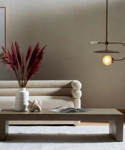 Four Hands Parish Coffee Table Gray Concrete