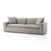 Four Hands Plume Sofa Heather Twill Pewter