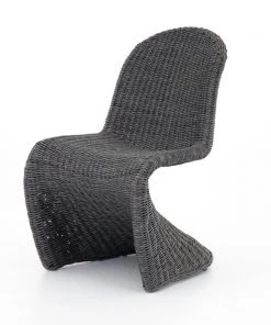 Four Hands Portia Outdoor Dining Chair Vintage Coal