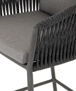 Four Hands Porto Outdoor Bar Stool Charcoal 30 Four Hands Porto Outdoor Bar Stool Charcoal