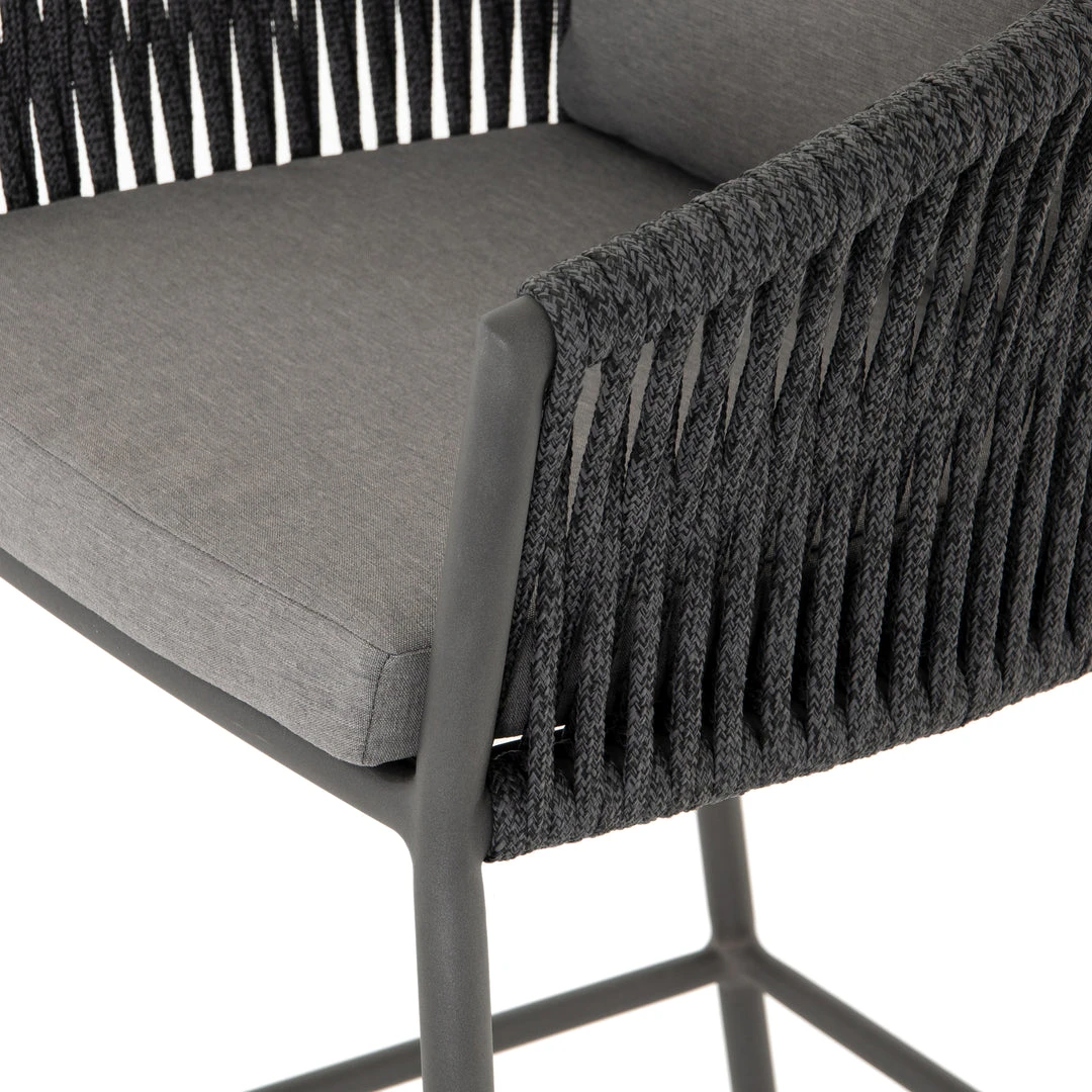 Four Hands Porto Outdoor Bar Stool Charcoal 11 Four Hands Porto Outdoor Bar Stool Charcoal