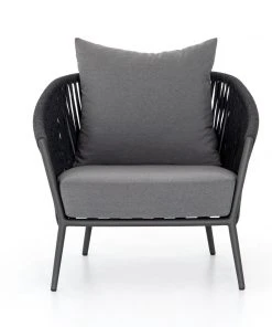 Four Hands New Arrivals Porto Outdoor Chair Charcoal