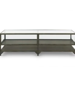 Four Hands Shadow Box Coffee Table Gunmetal New Arrivals