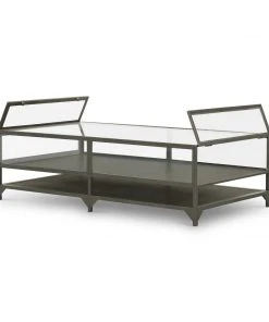 Four Hands Shadow Box Coffee Table Gunmetal New Arrivals