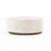 Four Hands Sinclair Large Round Ottoman Whistler Oyster Suede New Arrivals 1 Four Hands Sinclair Large Round Ottoman Whistler Oyster Suede New Arrivals