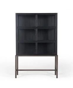 Four Hands New Arrivals Spencer Curio Cabinet Drifted Black 15 Four Hands New Arrivals Spencer Curio Cabinet Drifted Black
