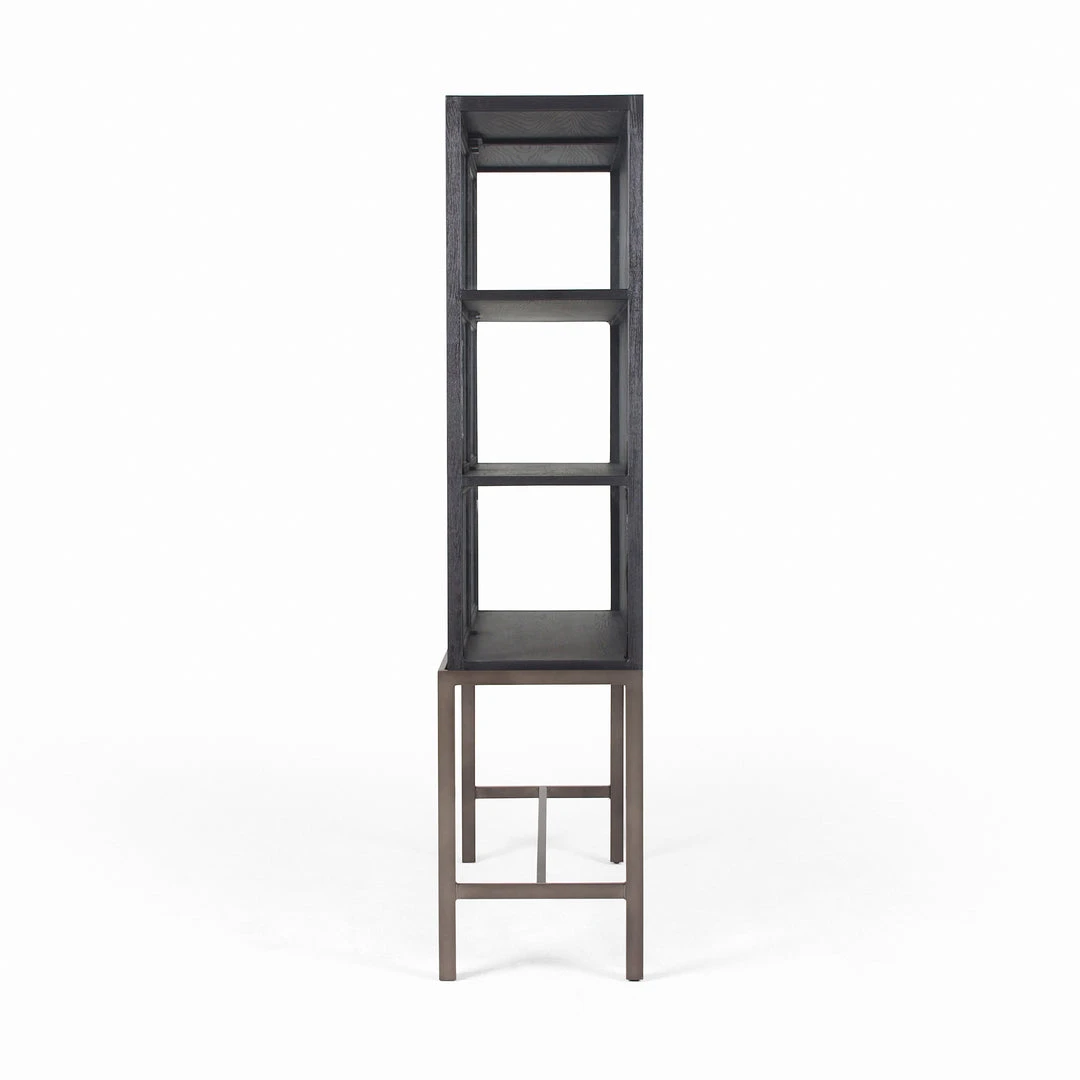 Four Hands New Arrivals Spencer Curio Cabinet Drifted Black 7 Four Hands New Arrivals Spencer Curio Cabinet Drifted Black