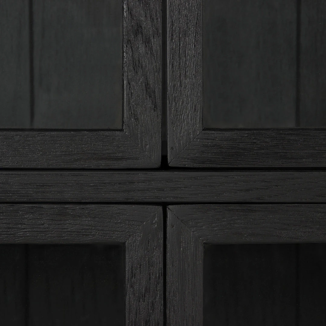 Four Hands New Arrivals Spencer Curio Cabinet Drifted Black 9 Four Hands New Arrivals Spencer Curio Cabinet Drifted Black