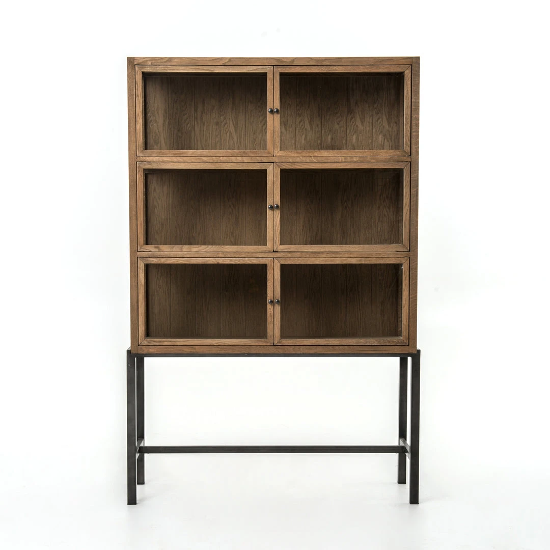 Four Hands Spencer Curio Cabinet Drifted Oak 7 Four Hands Spencer Curio Cabinet Drifted Oak