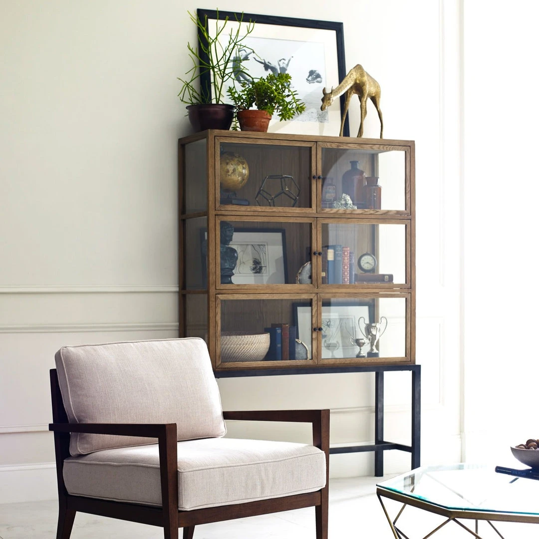 Four Hands Spencer Curio Cabinet Drifted Oak 4 Four Hands Spencer Curio Cabinet Drifted Oak