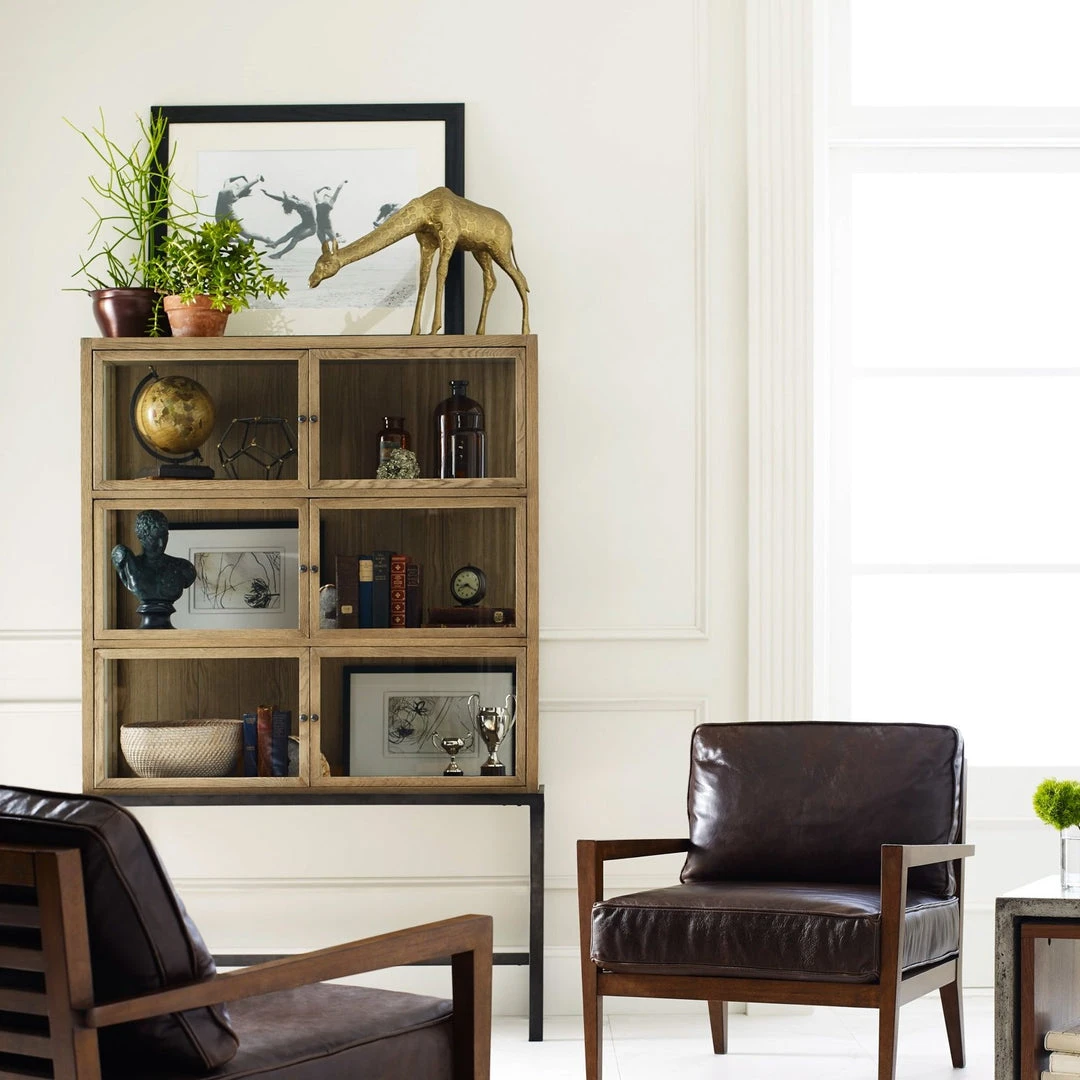 Four Hands Spencer Curio Cabinet Drifted Oak 5 Four Hands Spencer Curio Cabinet Drifted Oak