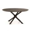 Four Hands Spider Round Dining Table English Brown Oak