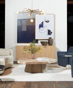 Four Hands New Arrivals Sterling Chandelier Organic Textured Glass