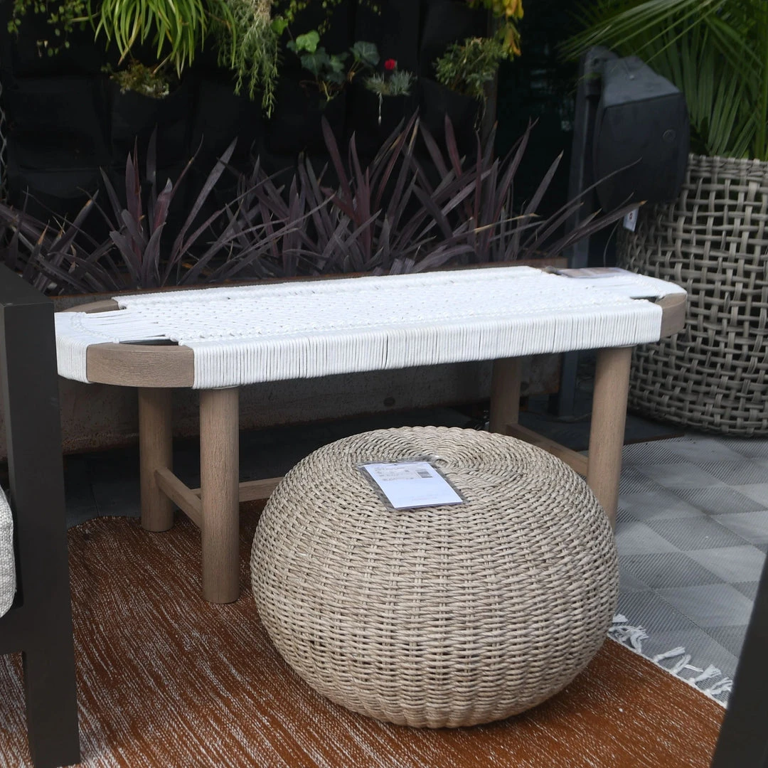 Four Hands Sumner Outdoor Bench Washed Brown 4 Four Hands Sumner Outdoor Bench Washed Brown