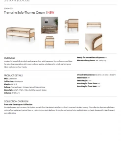 Four Hands Tremaine Sofa Thames Cream New Arrivals 23 Four Hands Tremaine Sofa Thames Cream New Arrivals