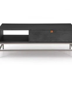 Four Hands New Arrivals Trey Coffee Table Black Wash Poplar