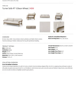 Four Hands New Arrivals Turner Sofa Gibson Wheat 23 Four Hands New Arrivals Turner Sofa Gibson Wheat