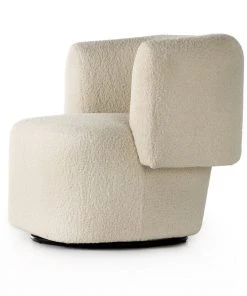 Four Hands Tybalt Swivel Chair Sheepskin Natural 12 Four Hands Tybalt Swivel Chair Sheepskin Natural