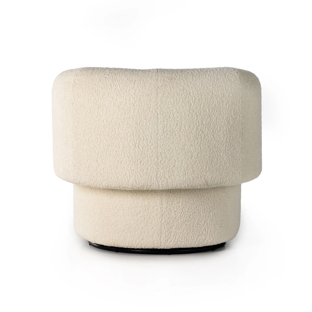 Four Hands Tybalt Swivel Chair Sheepskin Natural Four Hands Tybalt Swivel Chair Sheepskin Natural