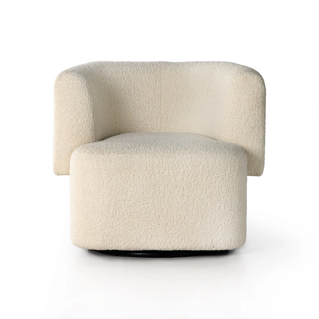 Four Hands Tybalt Swivel Chair Sheepskin Natural Four Hands Tybalt Swivel Chair Sheepskin Natural