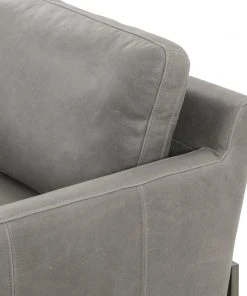 Four Hands Vanna Sofa Pewter Leather 19 Four Hands Vanna Sofa Pewter Leather