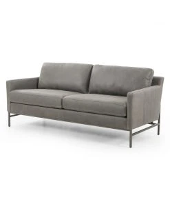 Four Hands Vanna Sofa Pewter Leather