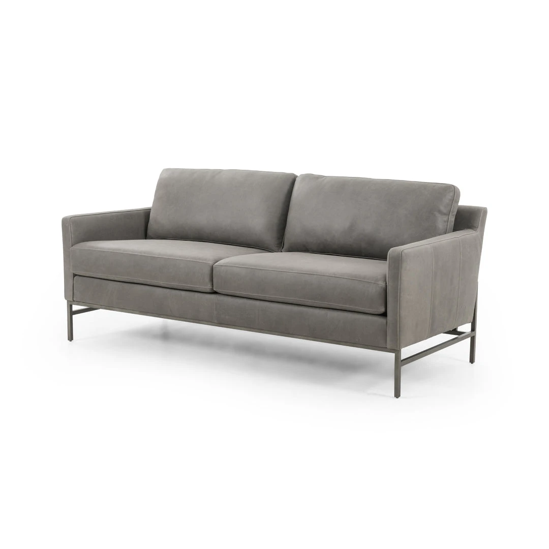 Four Hands Vanna Sofa Pewter Leather 3 Four Hands Vanna Sofa Pewter Leather