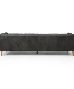 Four Hands Williams Extra Long Leather Sofa Washed Ebony 10 Four Hands Williams Extra Long Leather Sofa Washed Ebony