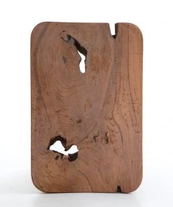 Four Hands New Arrivals Zuri Outdoor Stool Aged Natural Teak