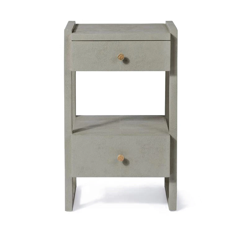 Made Goods Carrigan Single Nightstand Castor Gray Vintage Faux Shagreen 4 Made Goods Carrigan Single Nightstand Castor Gray Vintage Faux Shagreen