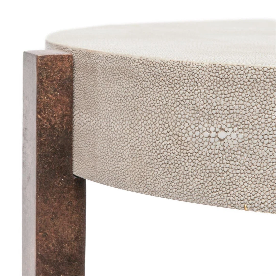 Made Goods New Arrivals Dexter Side Table Bronze And Sand Faux Shagreen 4 Made Goods New Arrivals Dexter Side Table Bronze And Sand Faux Shagreen