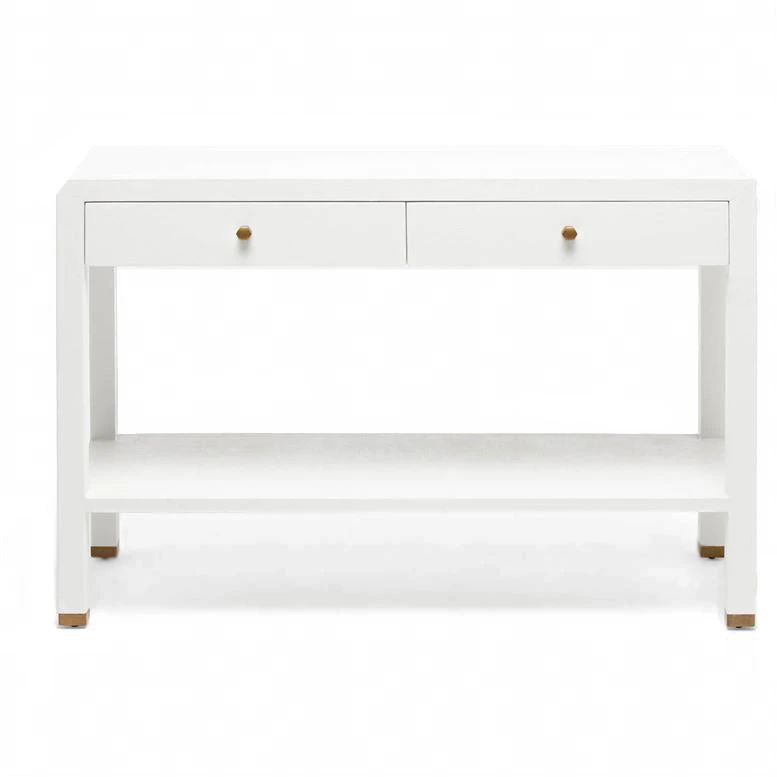 Made Goods Jarin Console Designer White Faux Belgian Linen New Arrivals 3 Made Goods Jarin Console Designer White Faux Belgian Linen New Arrivals