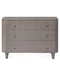 Made Goods Olivia 3 Drawer Dresser Seal Faux Raffia