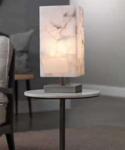 Jamie Young Ghost Axis Table Lamp Alabaster And Silver New Arrivals