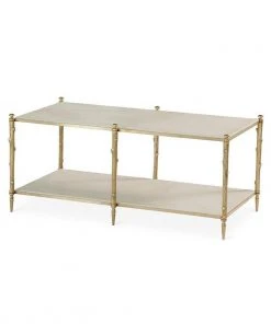 Global Views Arbor Cocktail Table Brass And White Marble New Arrivals