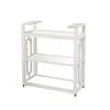 Global Views New Arrivals Grid Block Bar Cart White 2 Global Views New Arrivals Grid Block Bar Cart White